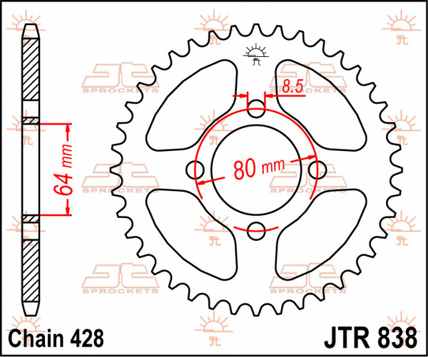 Rear Sprocket Natural-0