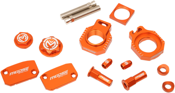 MOOSE RACING Bling Pack Kit Orange, Anodized 