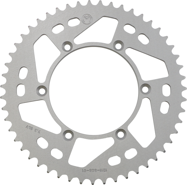 MOOSE RACING Rear Aluminum Sprocket Silver -0