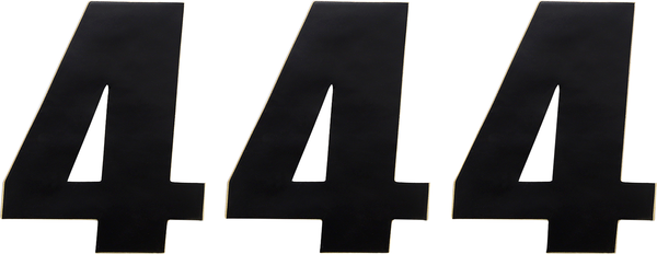 MOOSE RACING Vinyl Race Numbers Black -0