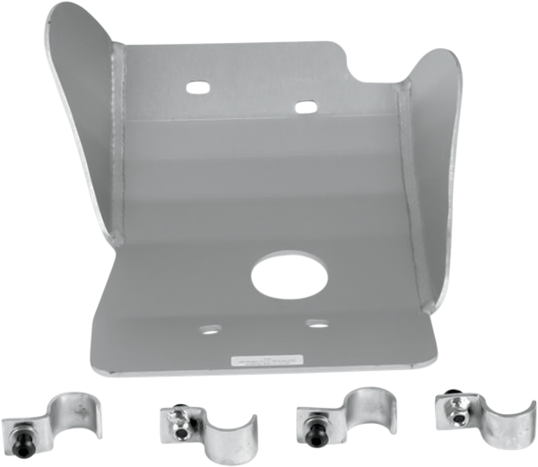 MOOSE RACING Aluminum Skid Plate Silver 