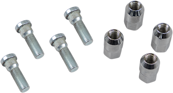 MOOSE RACING Wheel Stud-nut Kit Silver 