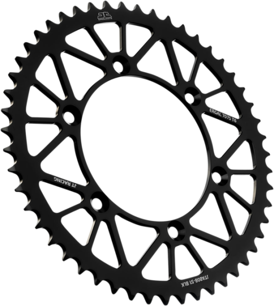 JT SPROCKETS Racelite Aluminum Rear Sprocket Black 