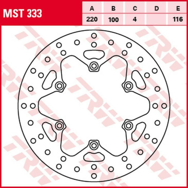 Disc frana spate TRW KAWASAKI KX 125/250 '89 -'02/ KLX 300R '97 -'03/ KX 500 '90 -'04