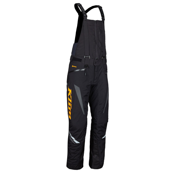 Pantaloni Snowmobil Klim Keweenaw Bib Insulated Black - Strike Orange-4