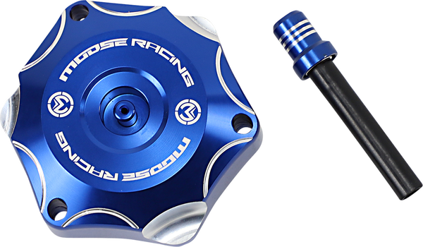 MOOSE RACING Aluminum Gas Cap Blue 