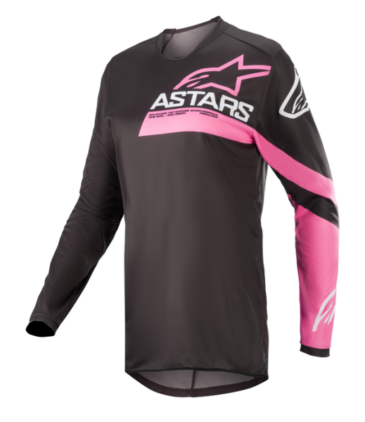 Tricou dama Alpinestars Stella Fluid Chaser Black/Pink-1