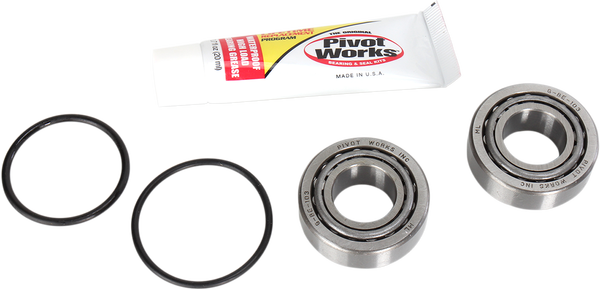 Steering Stem Bearing Kit Black, Chrome