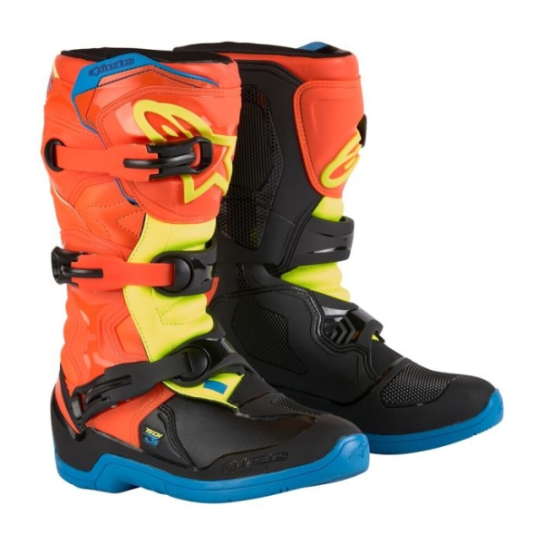 Cizme Copii Alpinestars Tech 3s Orange/Blue/Yellow-7