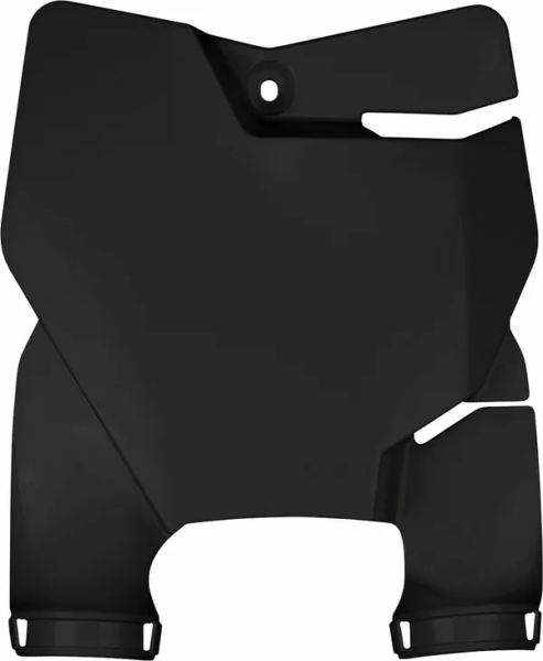 Stadium Number Plate With Fork Guards Black-1