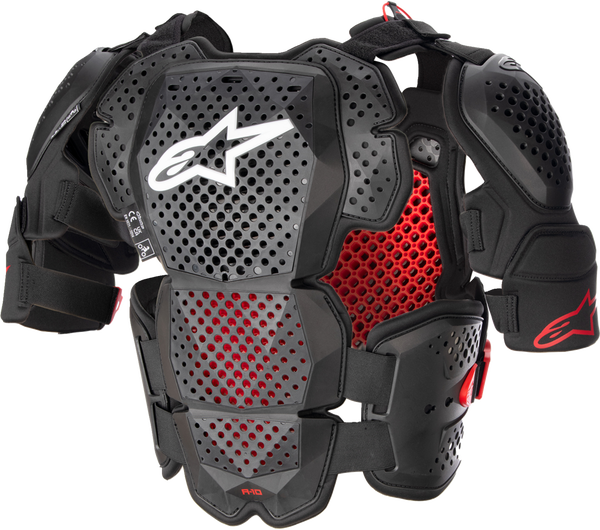 Armura Alpinestars A-10 Roost Guard V2 Black/Red-1