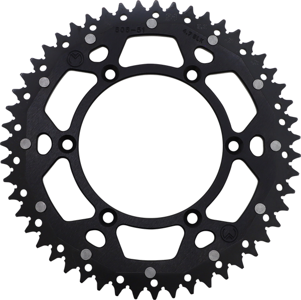 MOOSE RACING Dual Sprocket Black -0