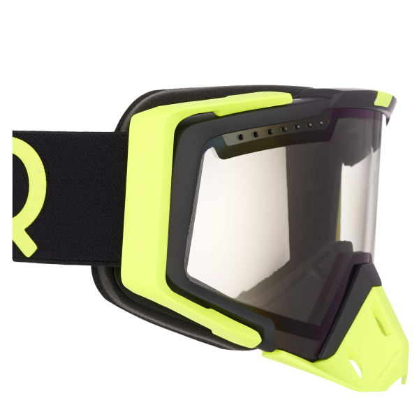 AMOQ Aster Snow Goggles Black-HiVis Blue Mirror-0