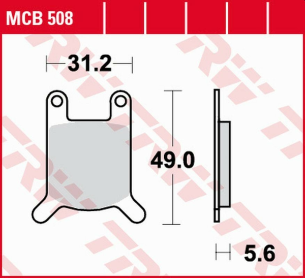 Placute frana fata TRW Organice PUCH COBRA 6GT/MONZA 4 '80 -'84/ZUNDAPP KS 50 '76 -'81/ KS 80 '81 -'87/HERCULES KX-5 '84 -'95