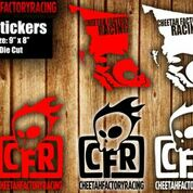 CFR XL Stickers 9"X8" 