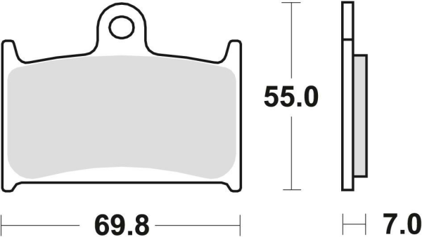 Placute frana fata TRW Organice SUZUKI GSF 1200 '96-'00/RF 900 '94-'97