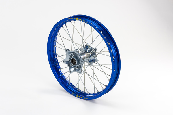 Elite Mx-en Wheel, Silver Spokes Blue, Silver-0