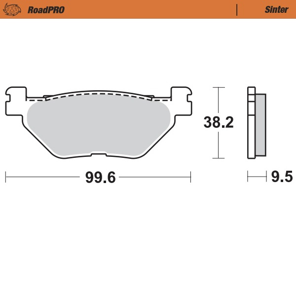 Roadpro Sinder Brake Pad Rear