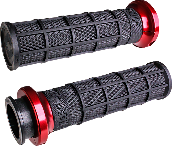 Indian Hart-luck Signature V-twin Lock-on Grips Black-0