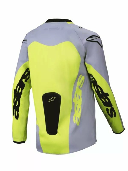 Alpinestars Youth Racer Veil Jersey Gray, Yellow -0