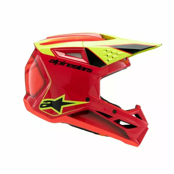 Alpinestars Youth S-m3 Fray Helmet Black, Red, Yellow -1