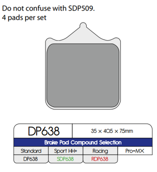 Standard Sintered Metal Brake Pads