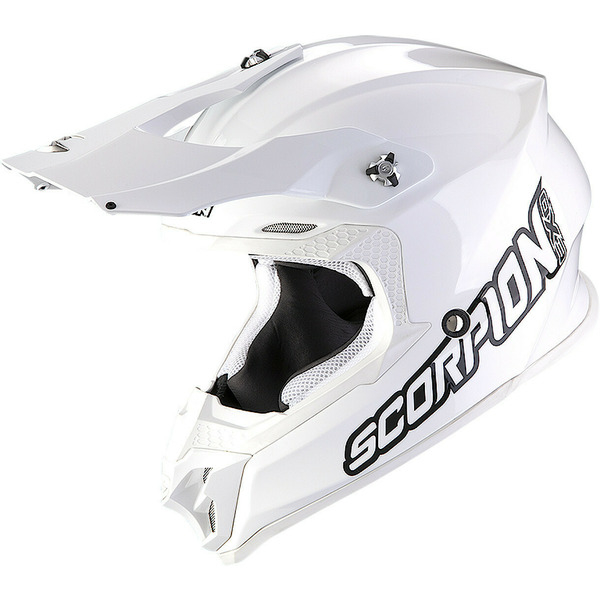 Casca cross-enduro SCORPION EXO VX-16 SOLID Alb