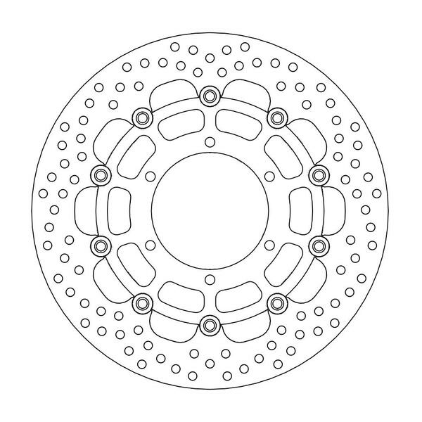 Halo Series Floating Rotor Black, Stainless Steel