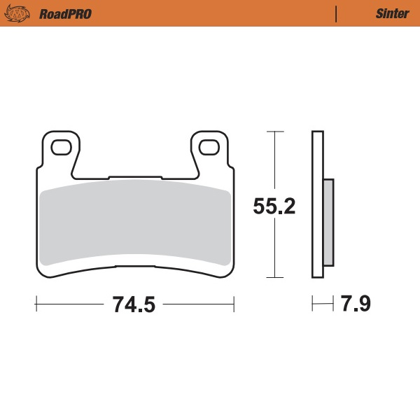 Roadpro Sinder Brake Pad Front