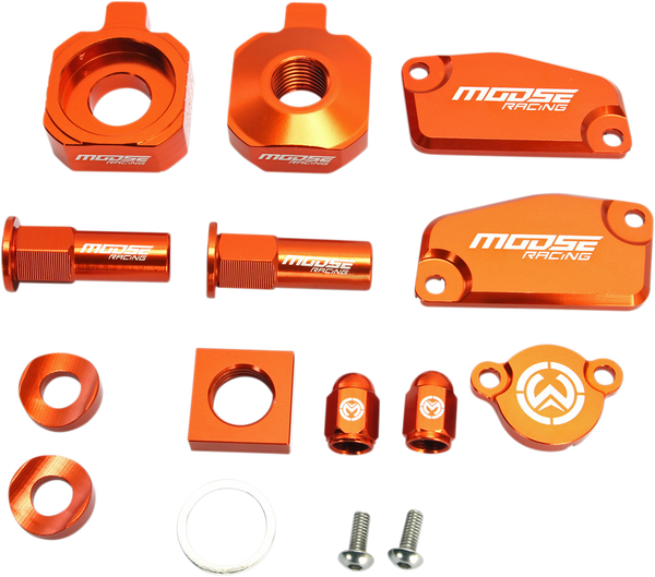 MOOSE RACING Bling Pack Kit Orange, Anodized 