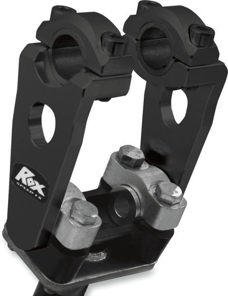 Elite Pivoting Handlebar Risers For 7/8(r) And 1-1/8(r) Handlebars Black -0