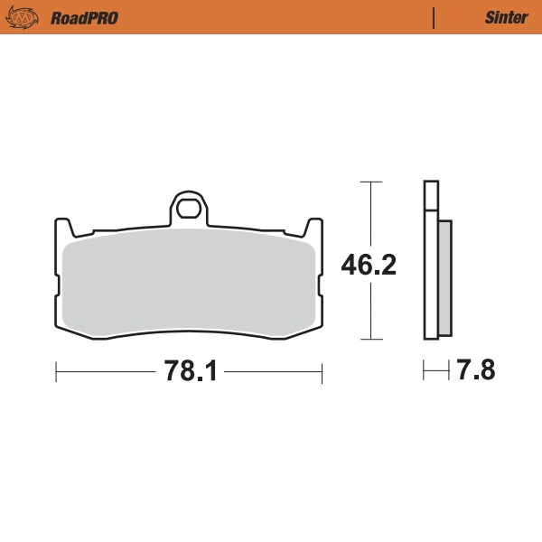 Roadpro Sinder Brake Pad Front