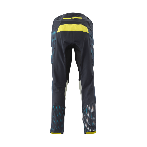 Pantaloni Husqvarna Railed Albastru/Galben/Turcoaz-1