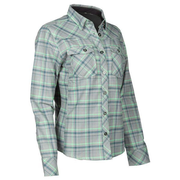 Camasa Dama Klim Upland Flannel Black - Asphalt-5