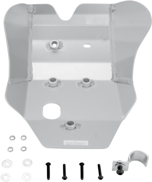 MOOSE RACING Aluminum Skid Plate Silver 