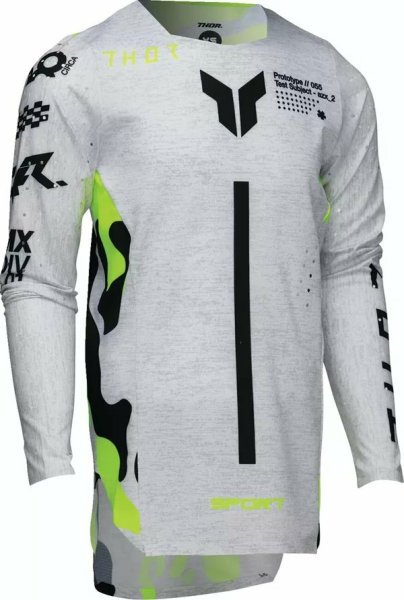 Tricou Enduro Copii Sportmode Riot White/Gray-2