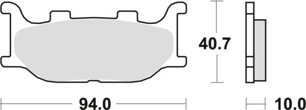 Placute frana fata TRW Organice YAMAHA XV / XVS VIRAGO 125 '97-'04/FZ6 '04-'10/XJ6 '09-'16/MT-03 '06-'14/XVS 1100/1300 '99-'16