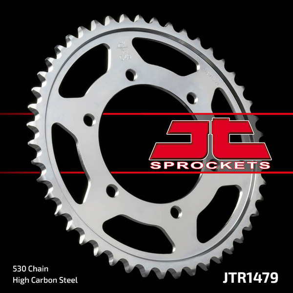 JT SPROCKETS Induction Hardened Black Zinc Finish Rear Sprocket Black, Zinc -0