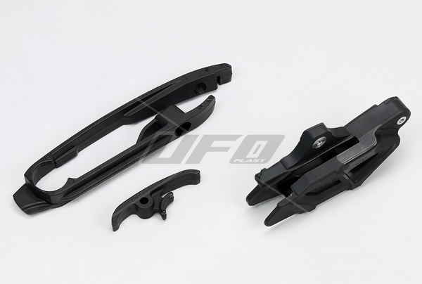 Chain Guide And Swingarm Chain Slider Kit Black