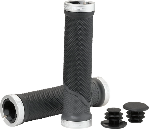 MOOSE RACING Mountain Bike Lock-on Grips Black, Gray 