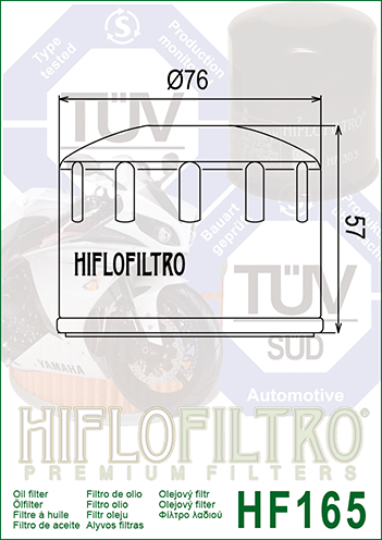 Filtru ulei BMW F800 S/ST Hiflofiltro HF165-0