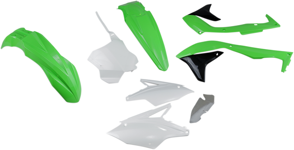 Full Body Replacement Plastic Kit Green, White-0