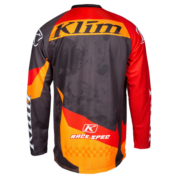 Tricou Snowmobil Klim Revolt Black - Fiery Red-14