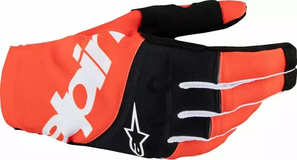 Alpinestars Techstar Mx Gloves Orange, Black -1