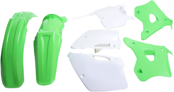 Full Body Replacement Plastic Kit Green, White-0