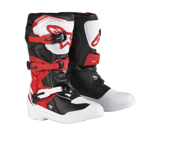 Cizme Copii Alpinestars Tech 3s White/Black/Red-6