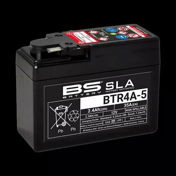 BS BATTERY Maintenance-free Battery Black 