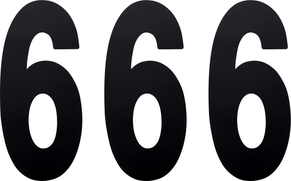 Standard Numbers Black-0