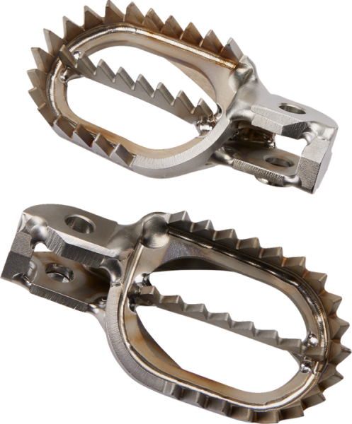 MOOSE RACING Titanium Footpegs Silver 