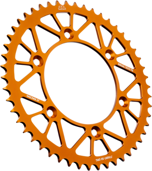 JT SPROCKETS Racelite Aluminum Rear Sprocket Orange 